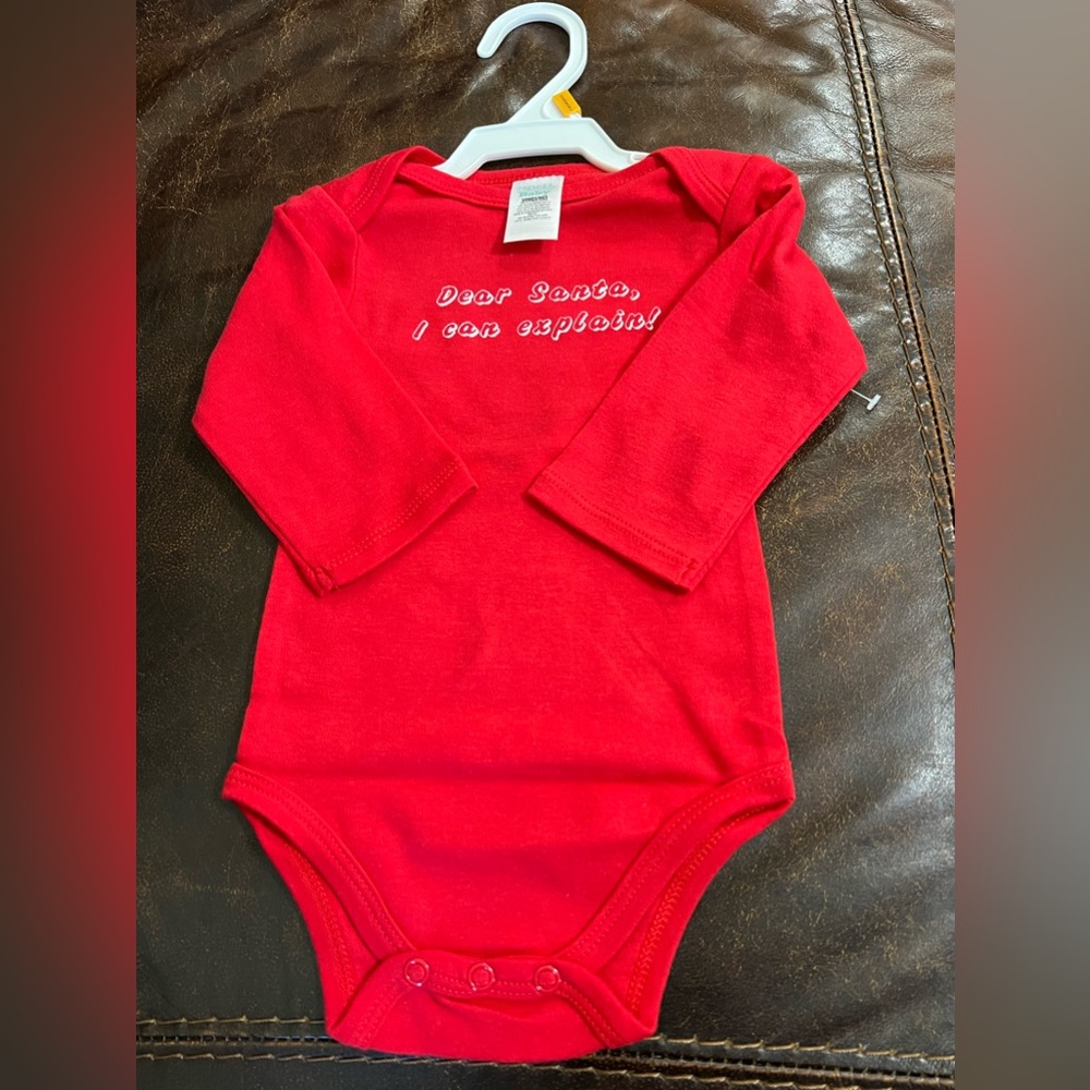 Premiere Baby Long Sleeve  “Dear Santa, I can explain “ Bodysuit